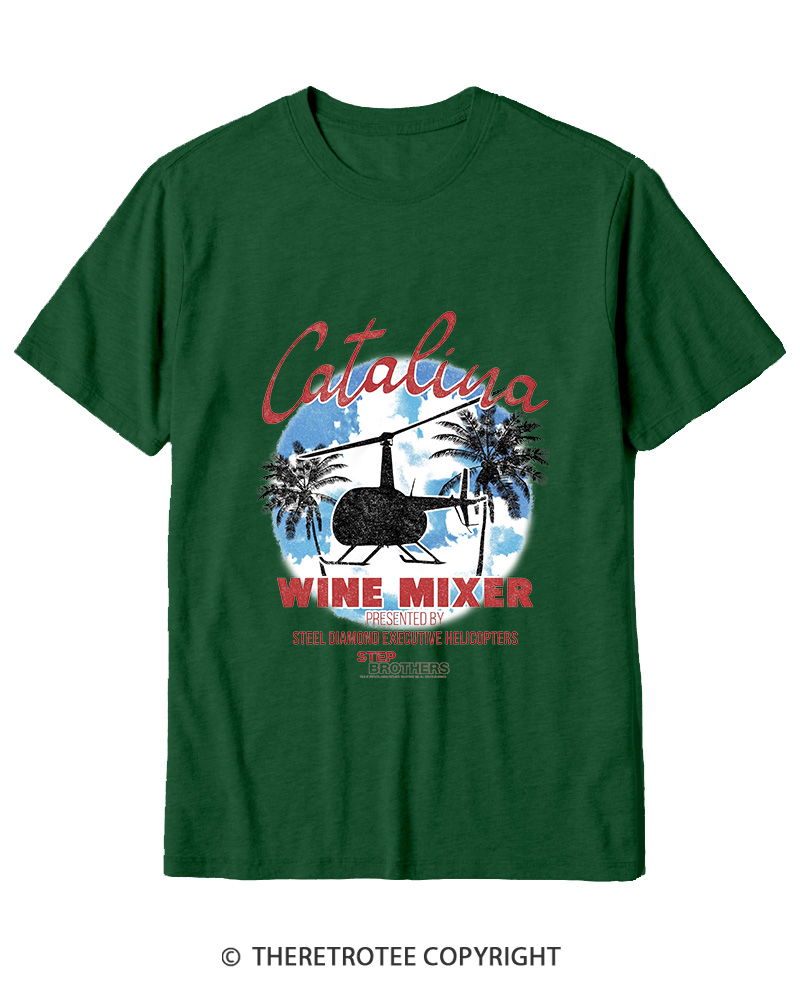 TheRetroTee Catalina Wine Mixer Cotton T-Shirt