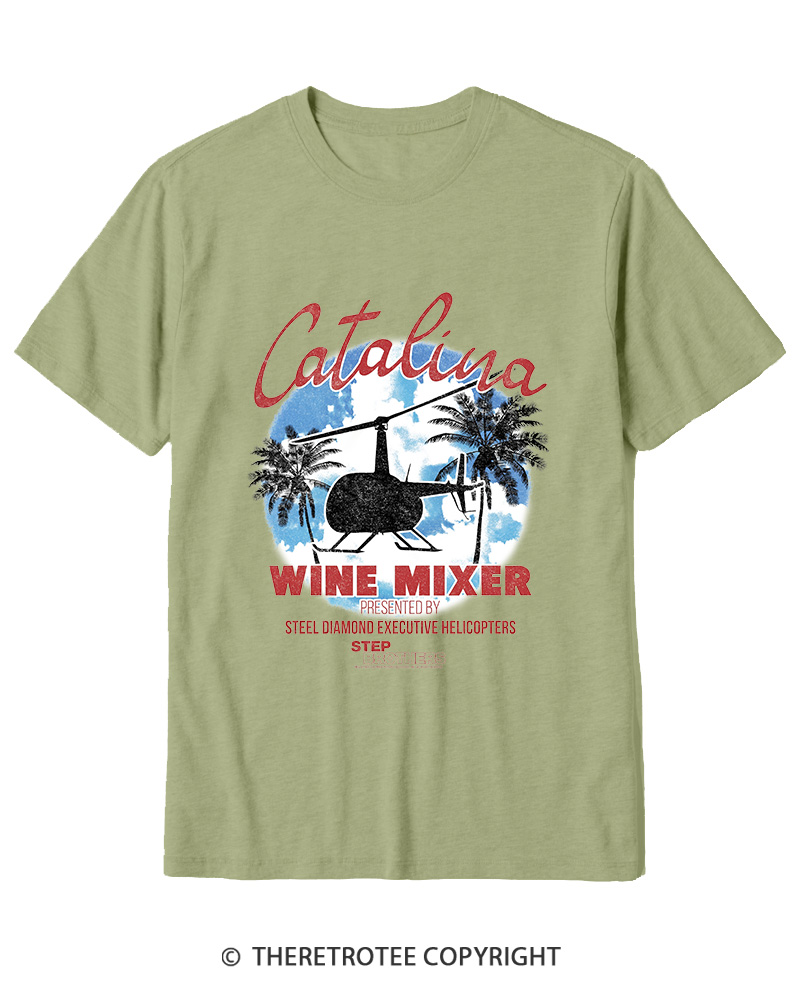 TheRetroTee Catalina Wine Mixer Cotton T-Shirt