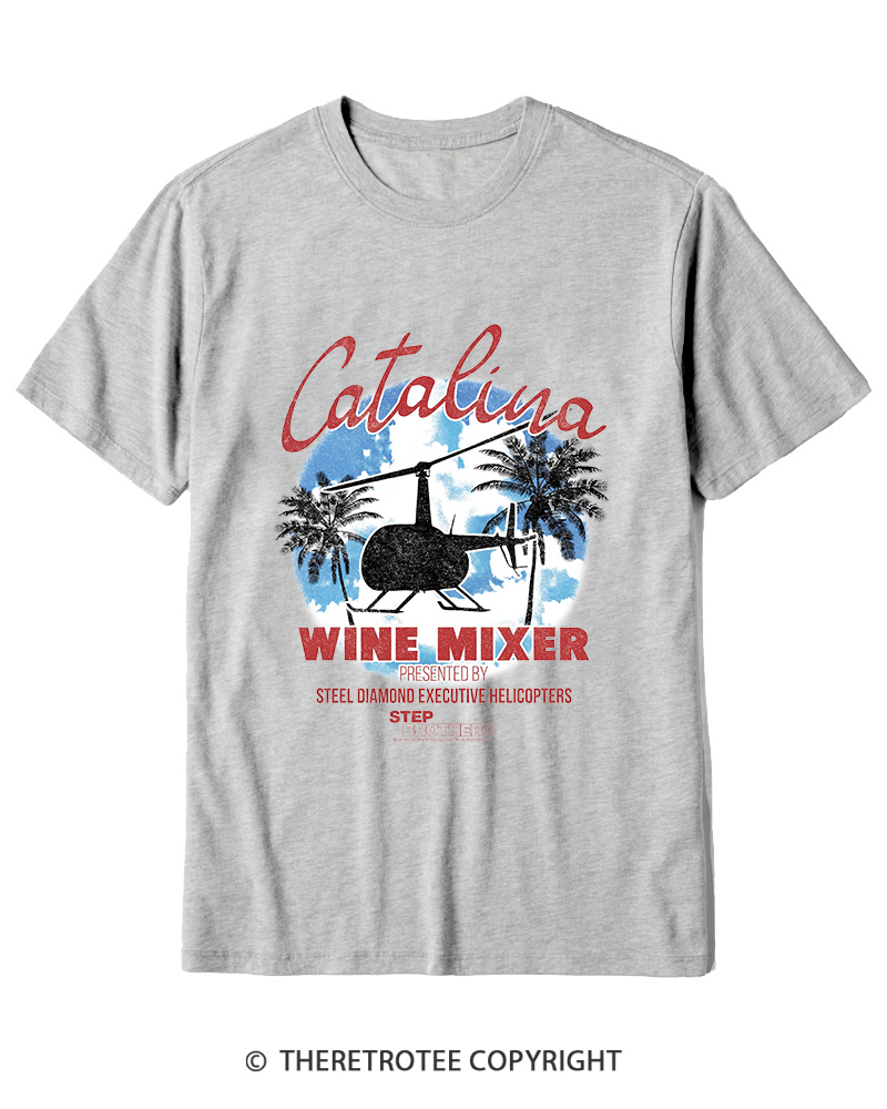 TheRetroTee Catalina Wine Mixer Cotton T-Shirt