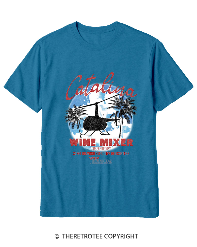 TheRetroTee Catalina Wine Mixer Cotton T-Shirt