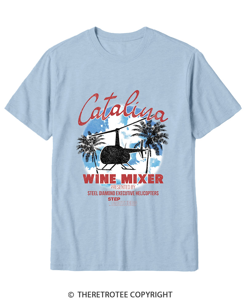 TheRetroTee Catalina Wine Mixer Cotton T-Shirt