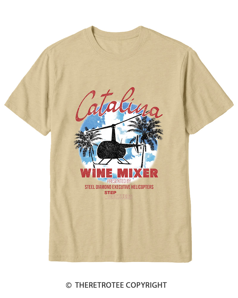 TheRetroTee Catalina Wine Mixer Cotton T-Shirt