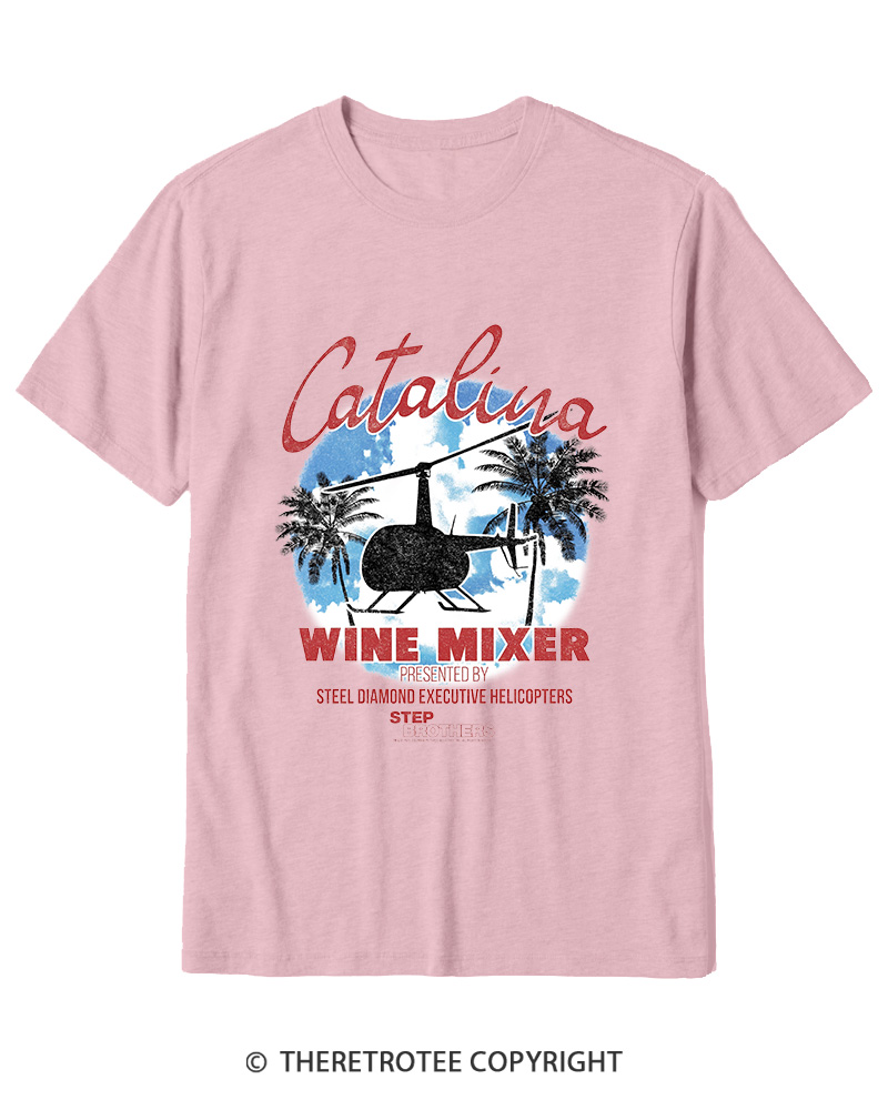 TheRetroTee Catalina Wine Mixer Cotton T-Shirt