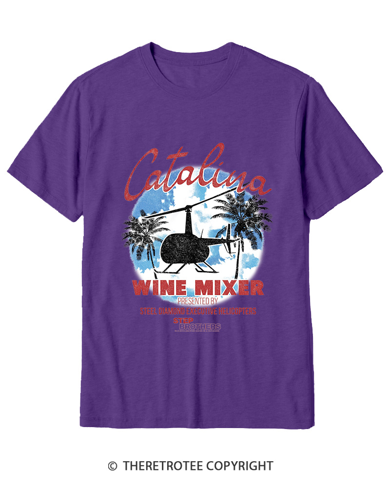 TheRetroTee Catalina Wine Mixer Cotton T-Shirt