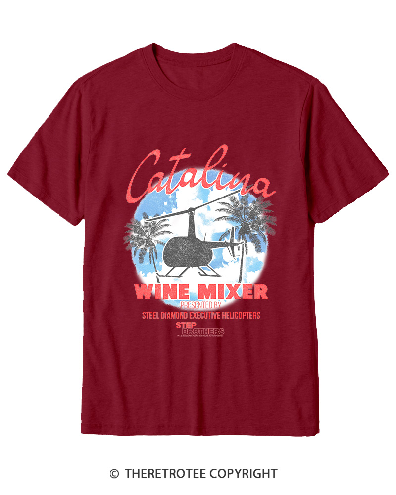 TheRetroTee Catalina Wine Mixer Cotton T-Shirt