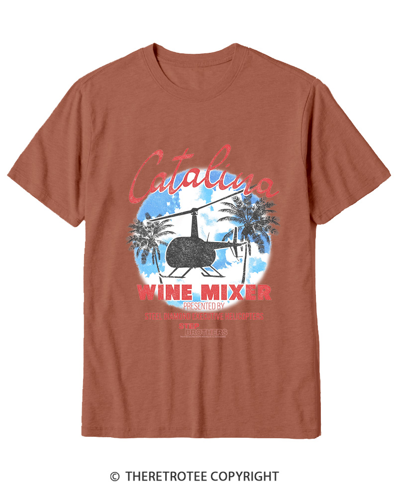 TheRetroTee Catalina Wine Mixer Cotton T-Shirt