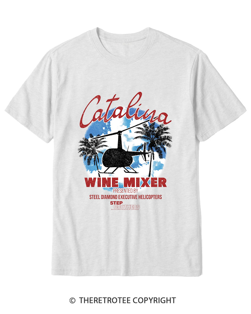 TheRetroTee Catalina Wine Mixer Cotton T-Shirt