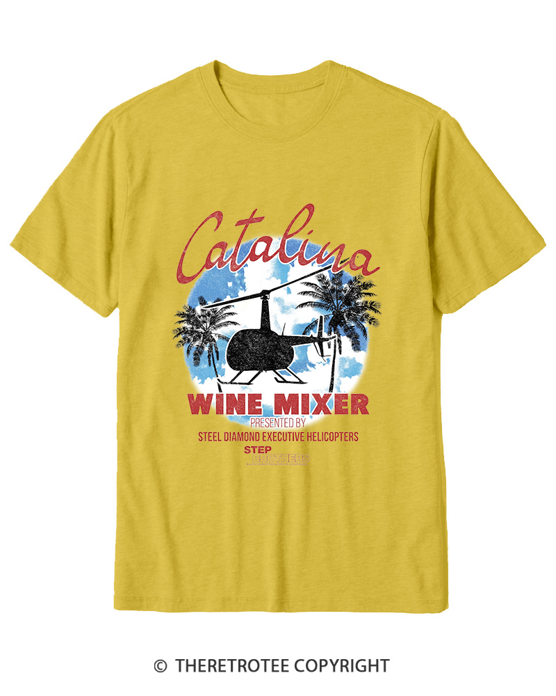 TheRetroTee Catalina Wine Mixer Cotton T-Shirt