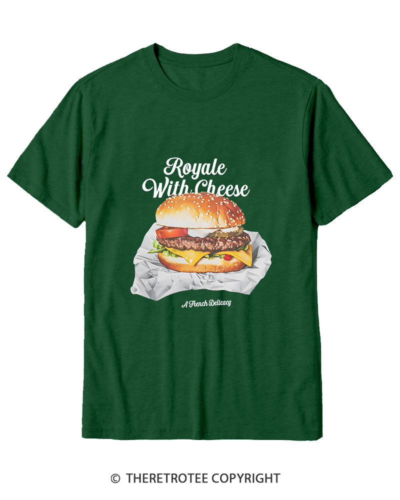 TheRetroTee Royale with Cheese 1990s Cotton T-Shirt