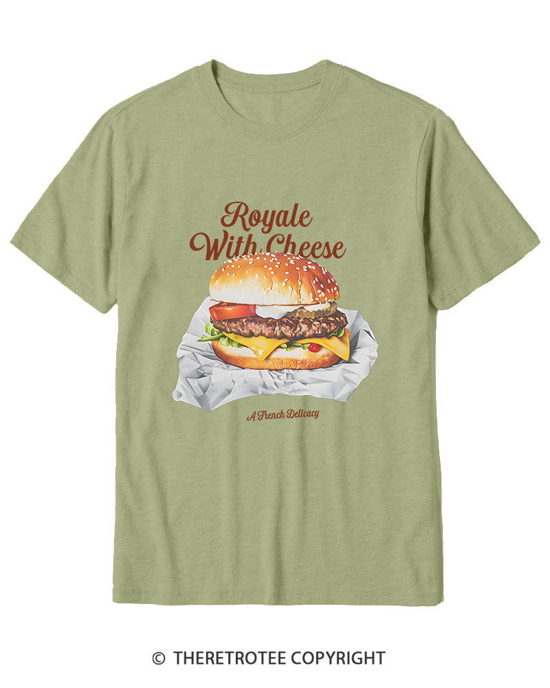 TheRetroTee Royale with Cheese 1990s Cotton T-Shirt