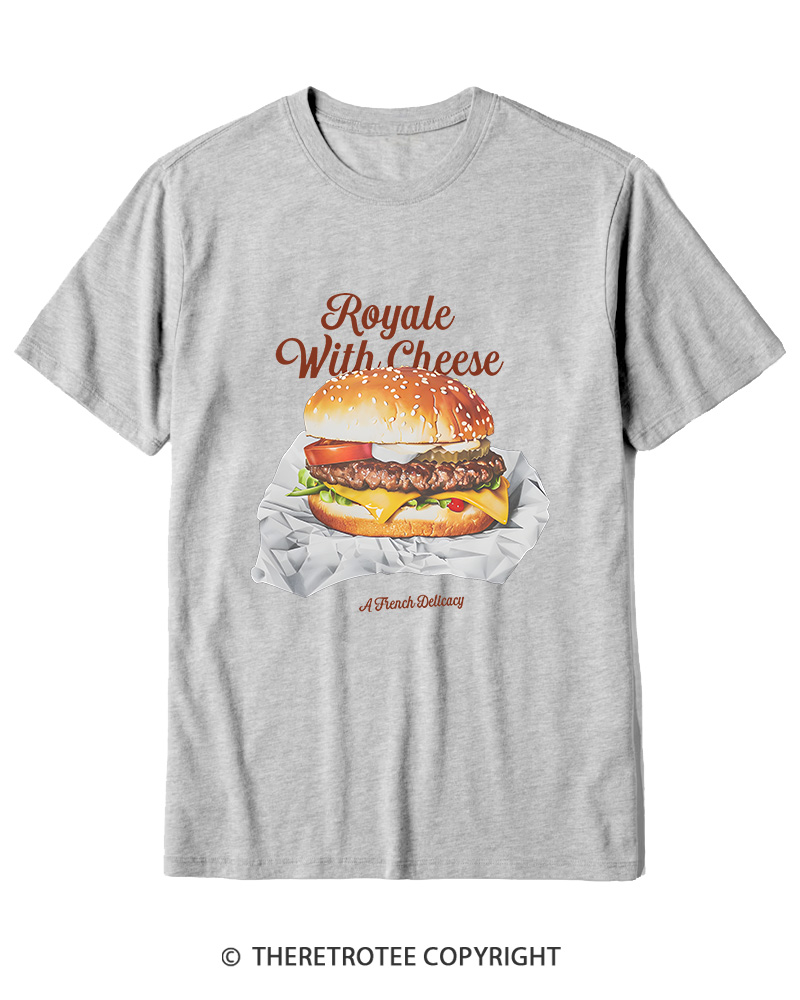 TheRetroTee Royale with Cheese 1990s Cotton T-Shirt