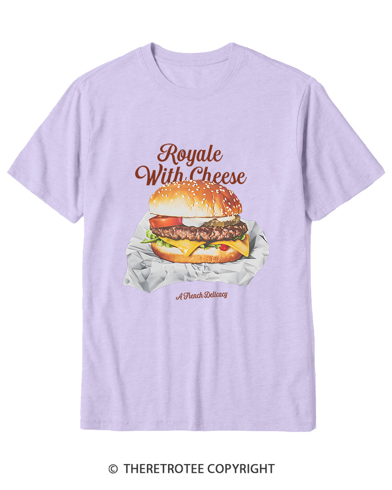 TheRetroTee Royale with Cheese 1990s Cotton T-Shirt