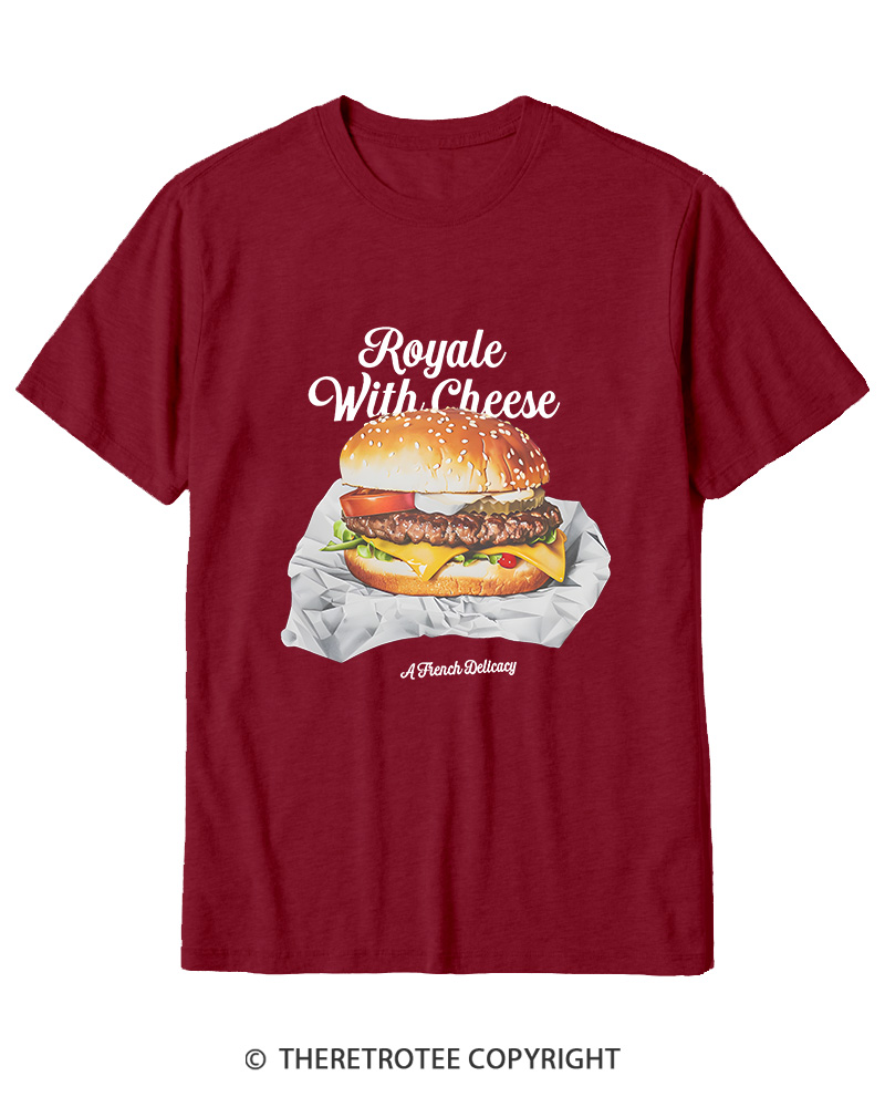 TheRetroTee Royale with Cheese 1990s Cotton T-Shirt