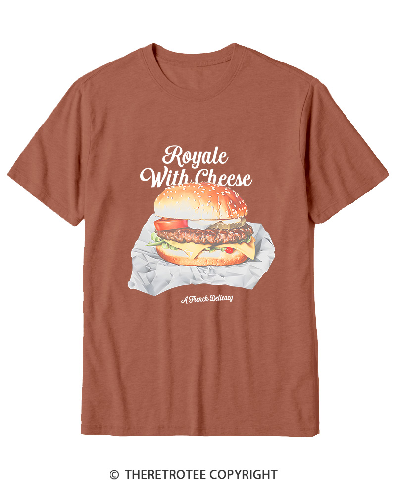 TheRetroTee Royale with Cheese 1990s Cotton T-Shirt