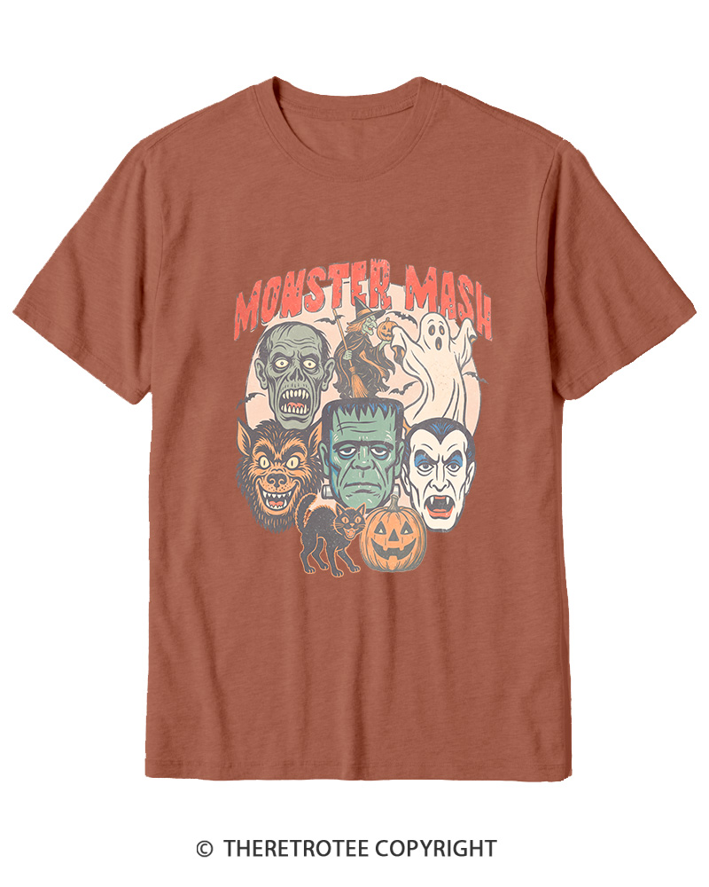 TheRetroTee Retro Halloween Spooky Season 1970s Halloween Cotton T-Shirt