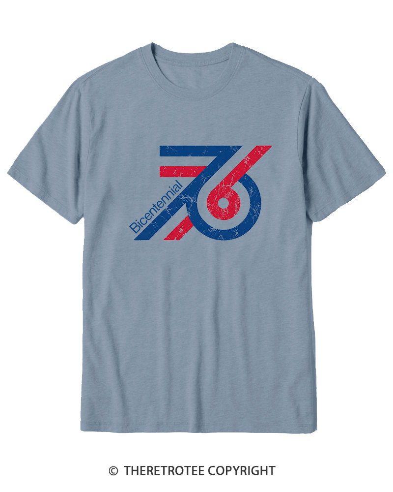 TheRetroTee 1976 American Bicentennial Cotton T-Shirt