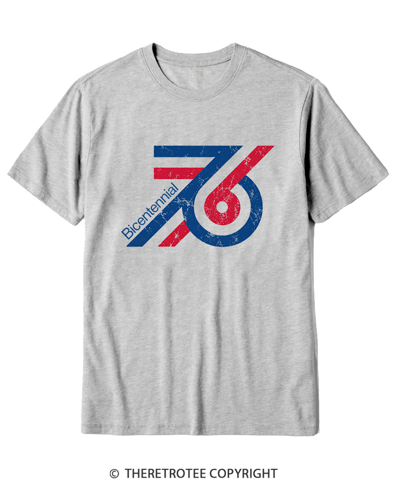 TheRetroTee 1976 American Bicentennial Cotton T-Shirt