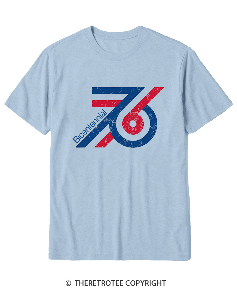 TheRetroTee 1976 American Bicentennial Cotton T-Shirt