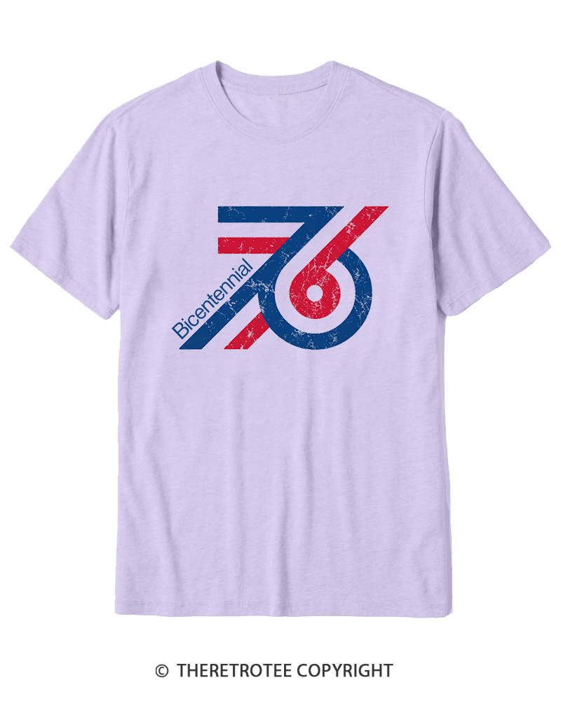 TheRetroTee 1976 American Bicentennial Cotton T-Shirt