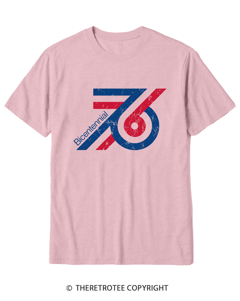 TheRetroTee 1976 American Bicentennial Cotton T-Shirt