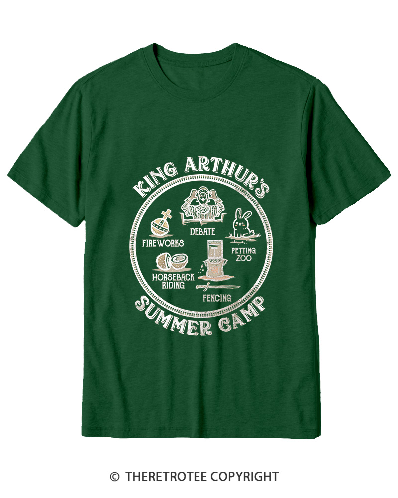 TheRetroTee King Arthur's Summer Camp 1970s Cotton T-Shirt