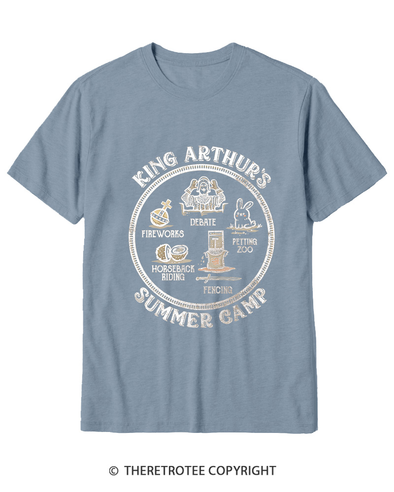TheRetroTee King Arthur's Summer Camp 1970s Cotton T-Shirt