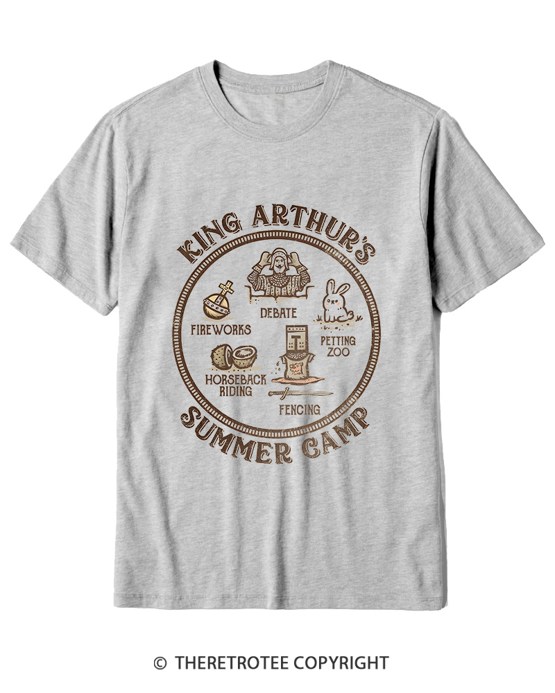 TheRetroTee King Arthur's Summer Camp 1970s Cotton T-Shirt