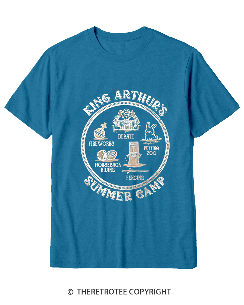 TheRetroTee King Arthur's Summer Camp 1970s Cotton T-Shirt