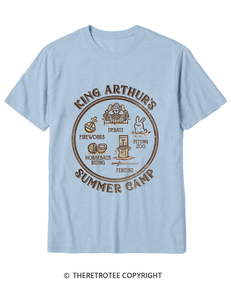 TheRetroTee King Arthur's Summer Camp 1970s Cotton T-Shirt