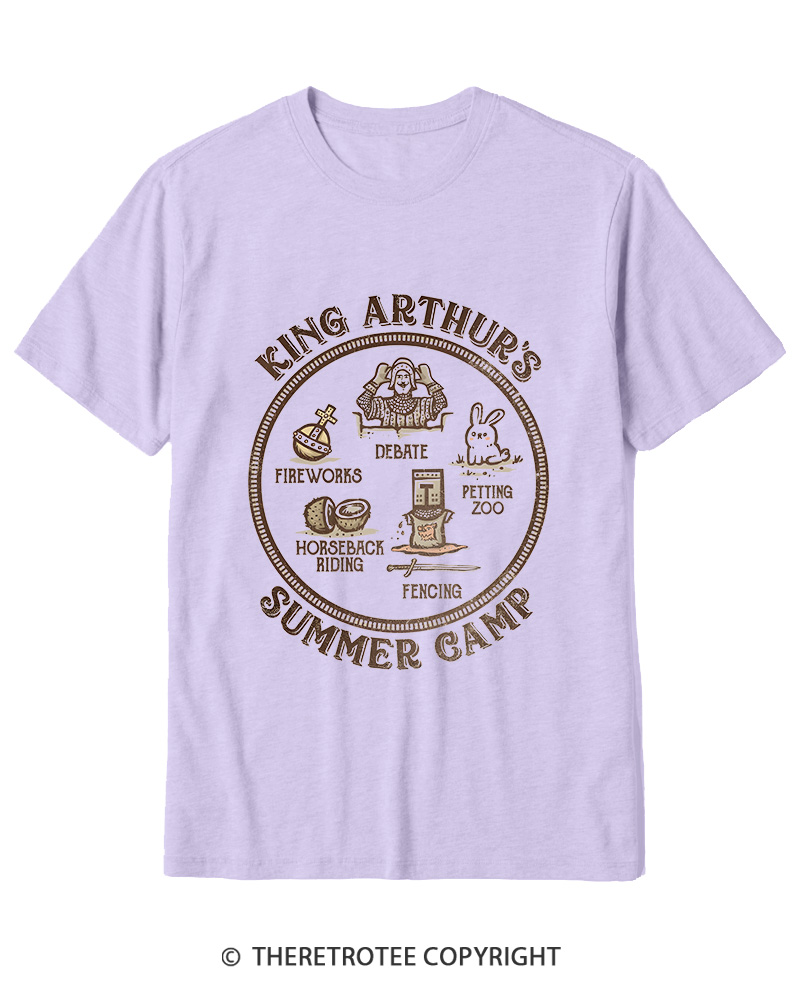 TheRetroTee King Arthur's Summer Camp 1970s Cotton T-Shirt