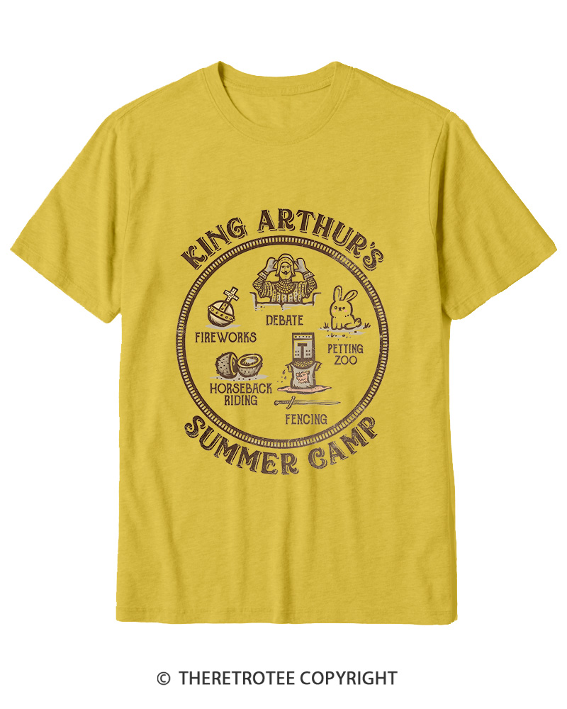 TheRetroTee King Arthur's Summer Camp 1970s Cotton T-Shirt