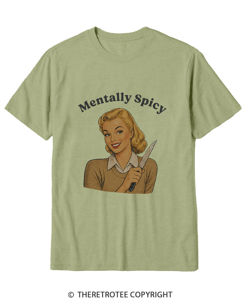 TheRetroTee Mentally Spicy 1950s Cotton T-Shirt
