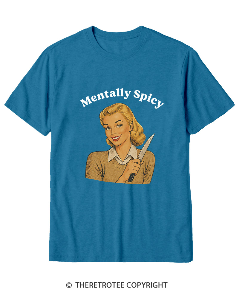 TheRetroTee Mentally Spicy 1950s Cotton T-Shirt