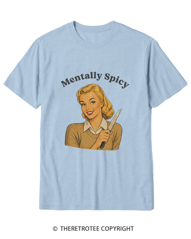 TheRetroTee Mentally Spicy 1950s Cotton T-Shirt