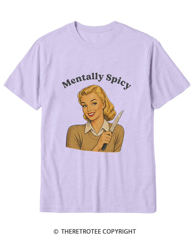 TheRetroTee Mentally Spicy 1950s Cotton T-Shirt