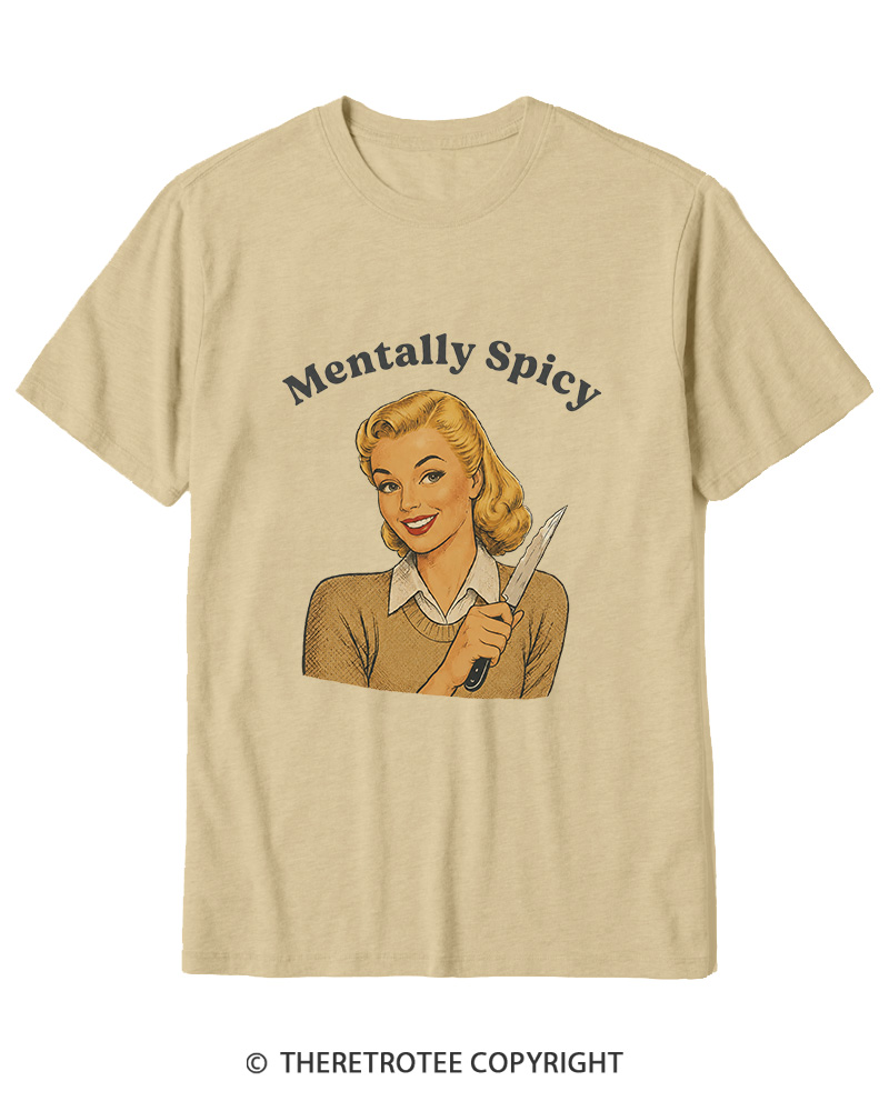TheRetroTee Mentally Spicy 1950s Cotton T-Shirt