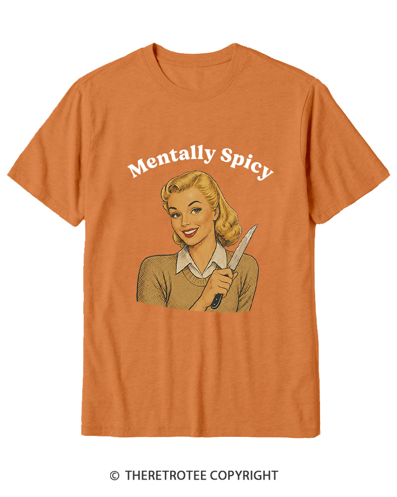 TheRetroTee Mentally Spicy 1950s Cotton T-Shirt