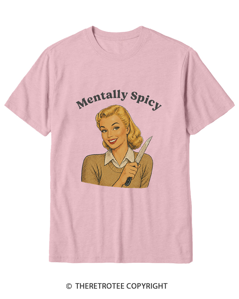 TheRetroTee Mentally Spicy 1950s Cotton T-Shirt