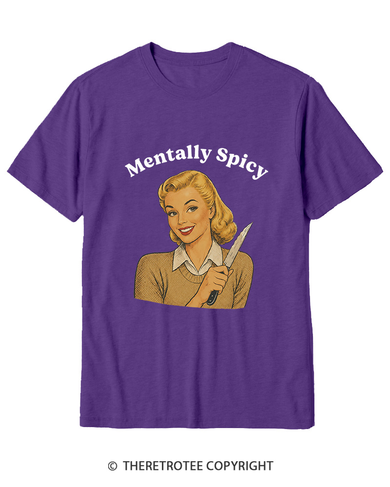 TheRetroTee Mentally Spicy 1950s Cotton T-Shirt