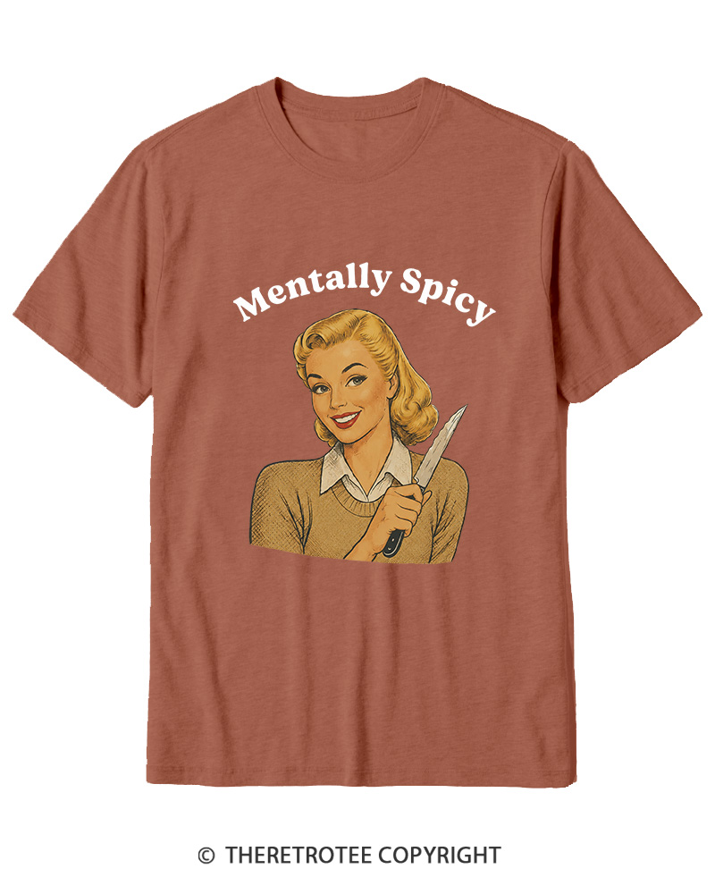 TheRetroTee Mentally Spicy 1950s Cotton T-Shirt