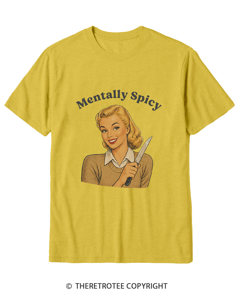 TheRetroTee Mentally Spicy 1950s Cotton T-Shirt