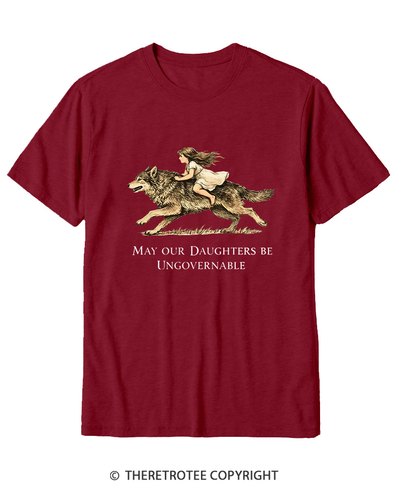 TheRetroTee May Our Daughters Be Ungovernable 1910 Cotton T-Shirt