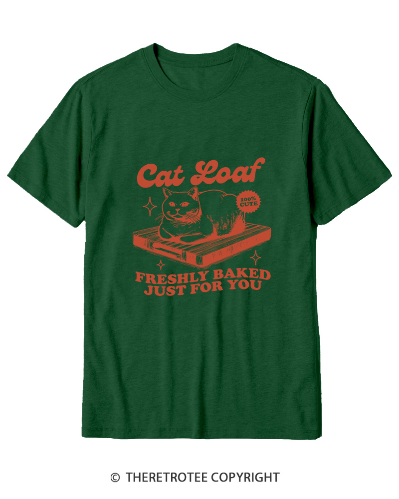 TheRetroTee Cat Loaf 2010s Cotton T-Shirt