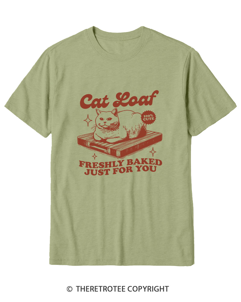 TheRetroTee Cat Loaf 2010s Cotton T-Shirt