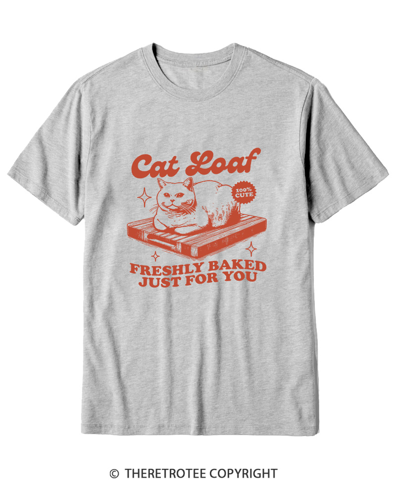TheRetroTee Cat Loaf 2010s Cotton T-Shirt