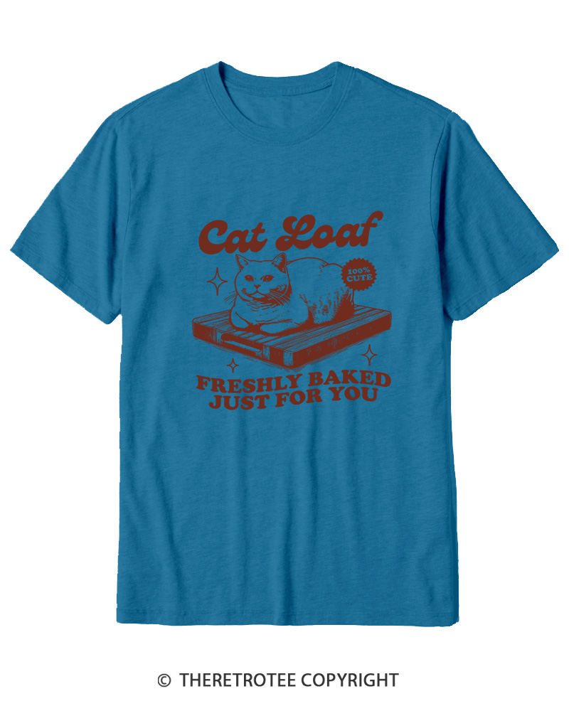 TheRetroTee Cat Loaf 2010s Cotton T-Shirt