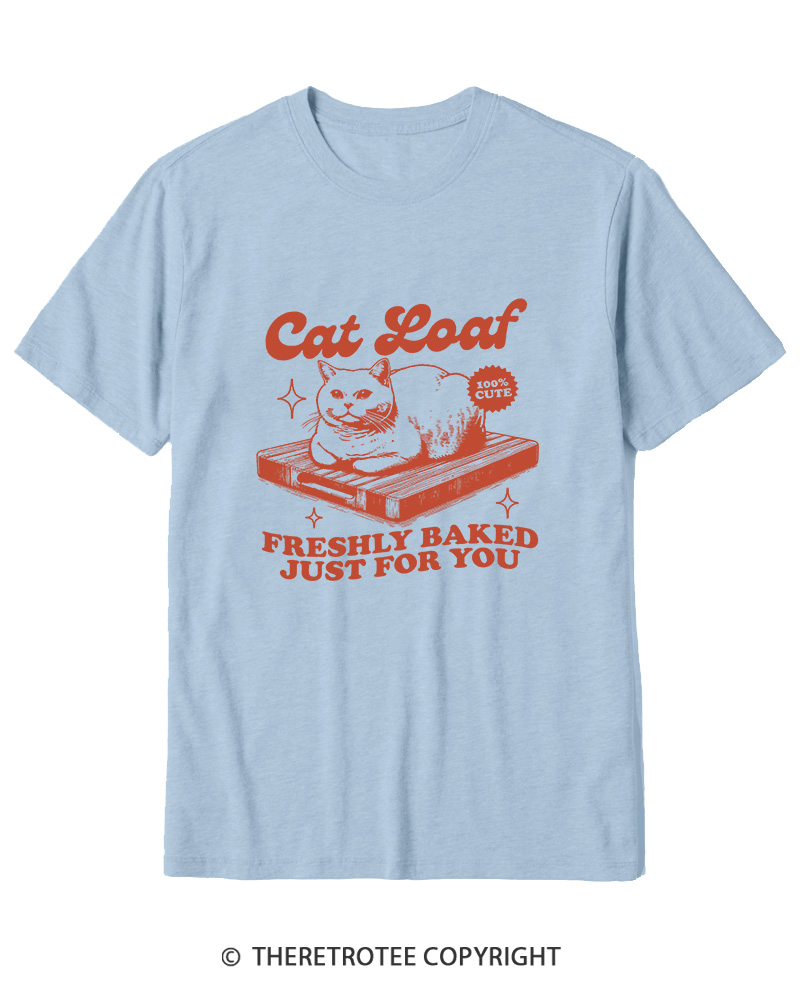 TheRetroTee Cat Loaf 2010s Cotton T-Shirt
