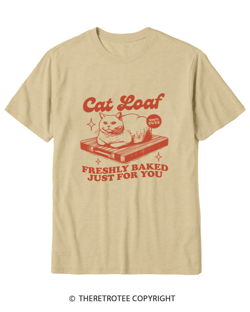 TheRetroTee Cat Loaf 2010s Cotton T-Shirt