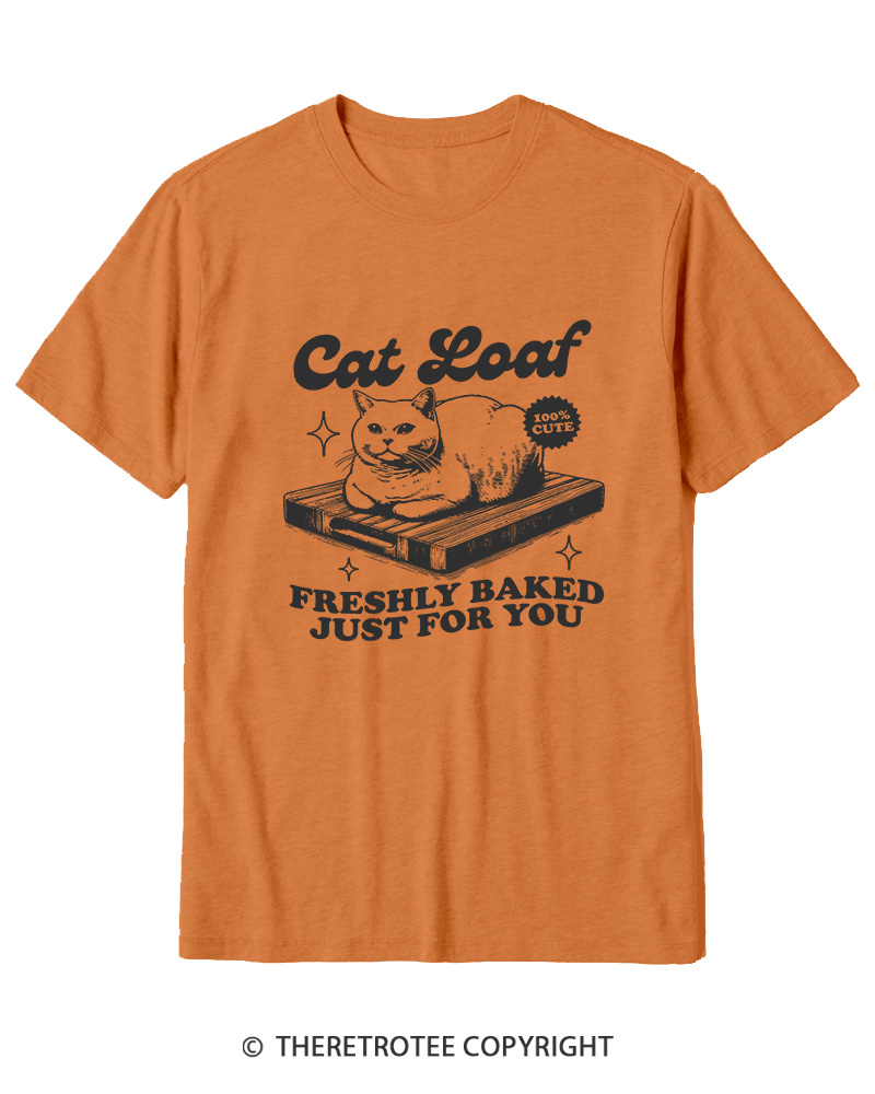 TheRetroTee Cat Loaf 2010s Cotton T-Shirt