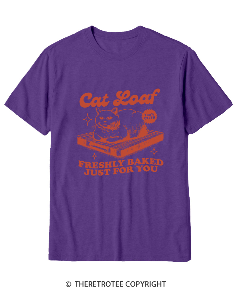TheRetroTee Cat Loaf 2010s Cotton T-Shirt
